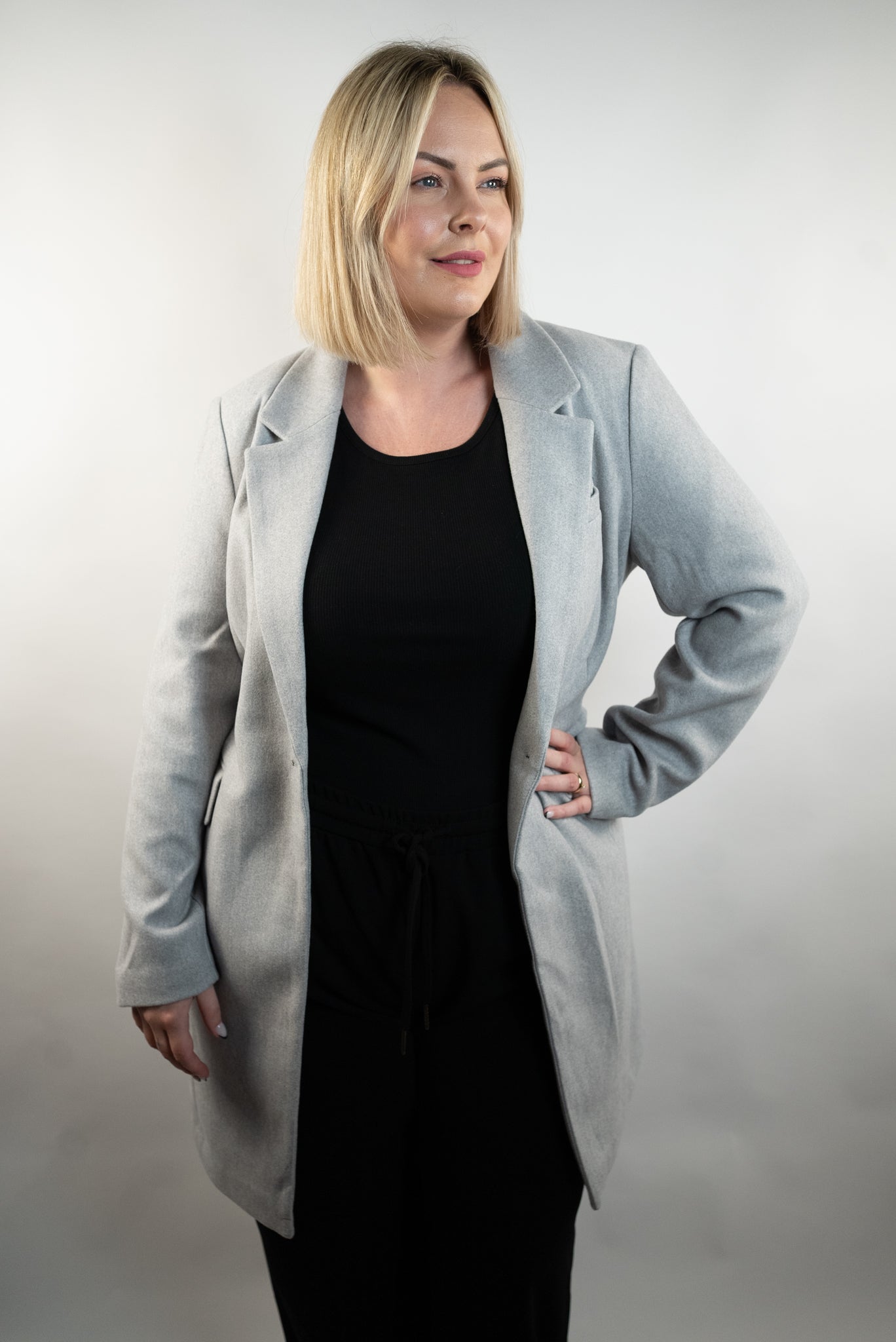 CARNANCY LIFE COAT - LIGHT GREY