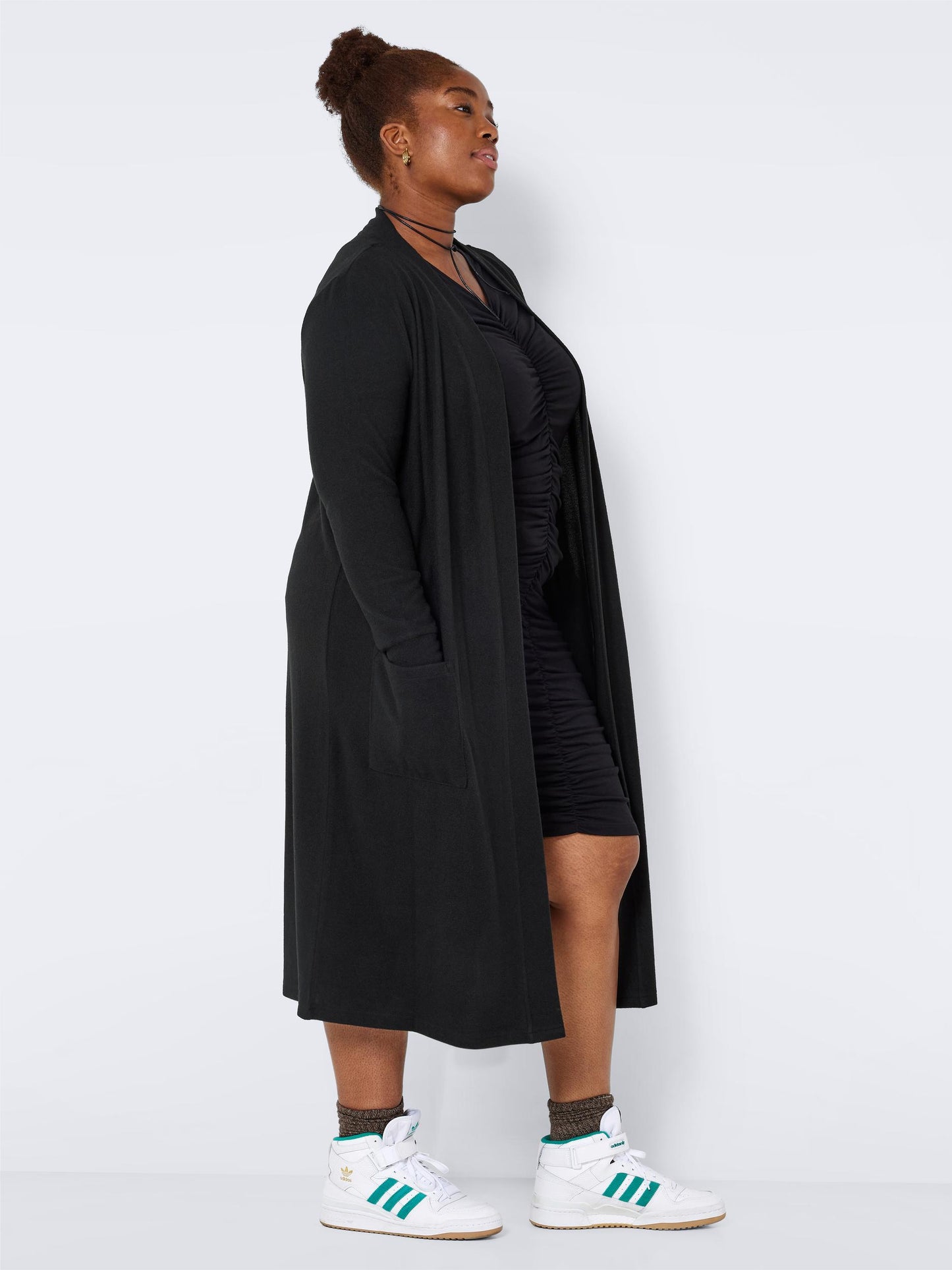 NMCITY LONG CARDIGAN CURVE