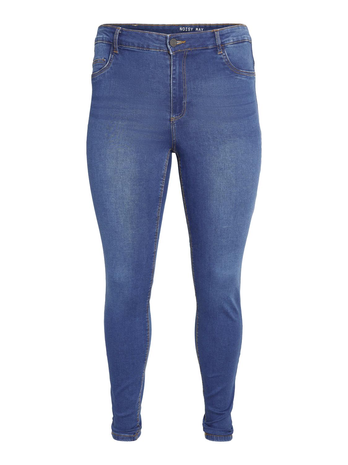 NMCALLIE HW JEANS CURVE - MEDIUM BLUE DENIM