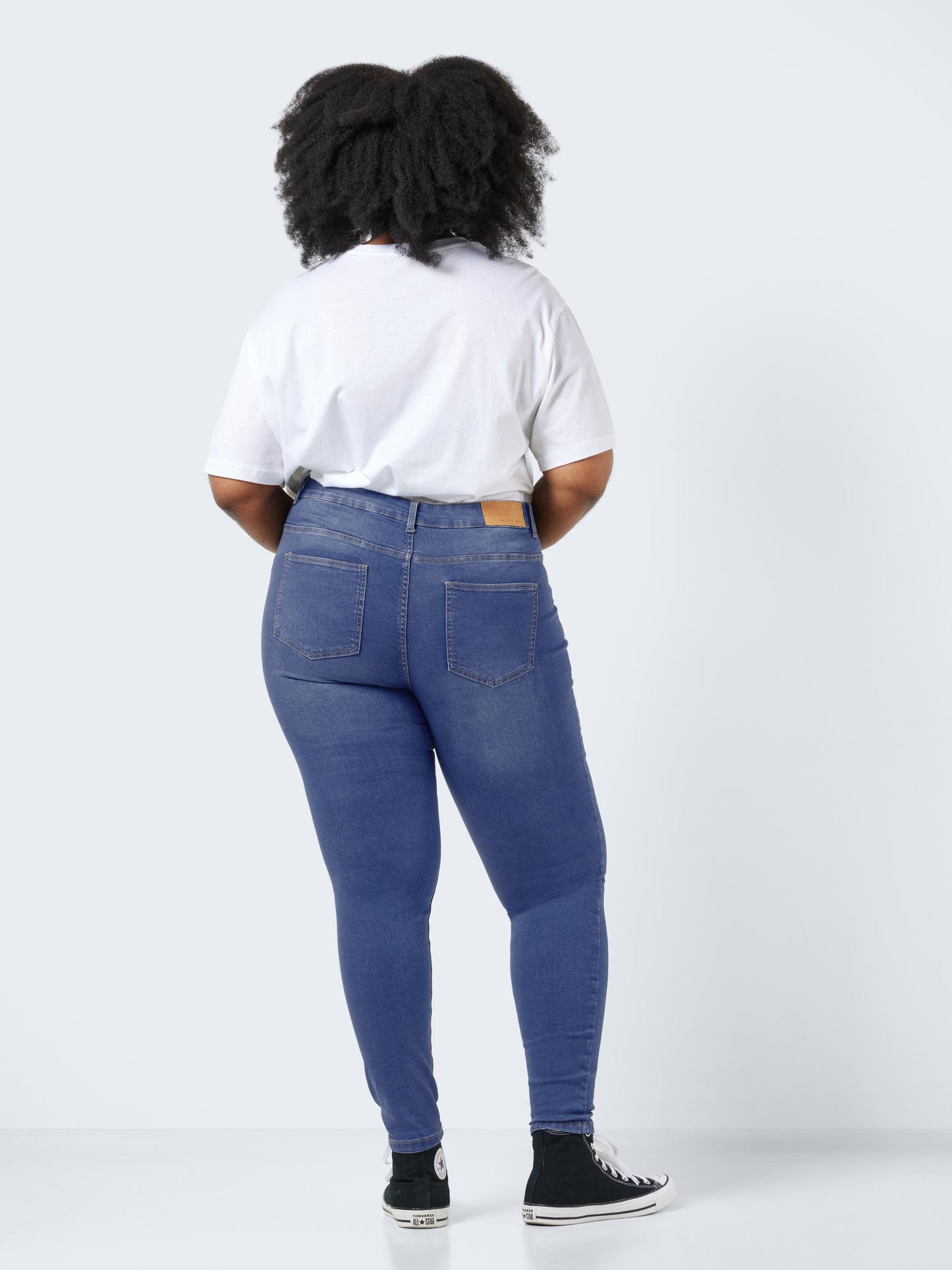 NMCALLIE HW JEANS CURVE - MEDIUM BLUE DENIM