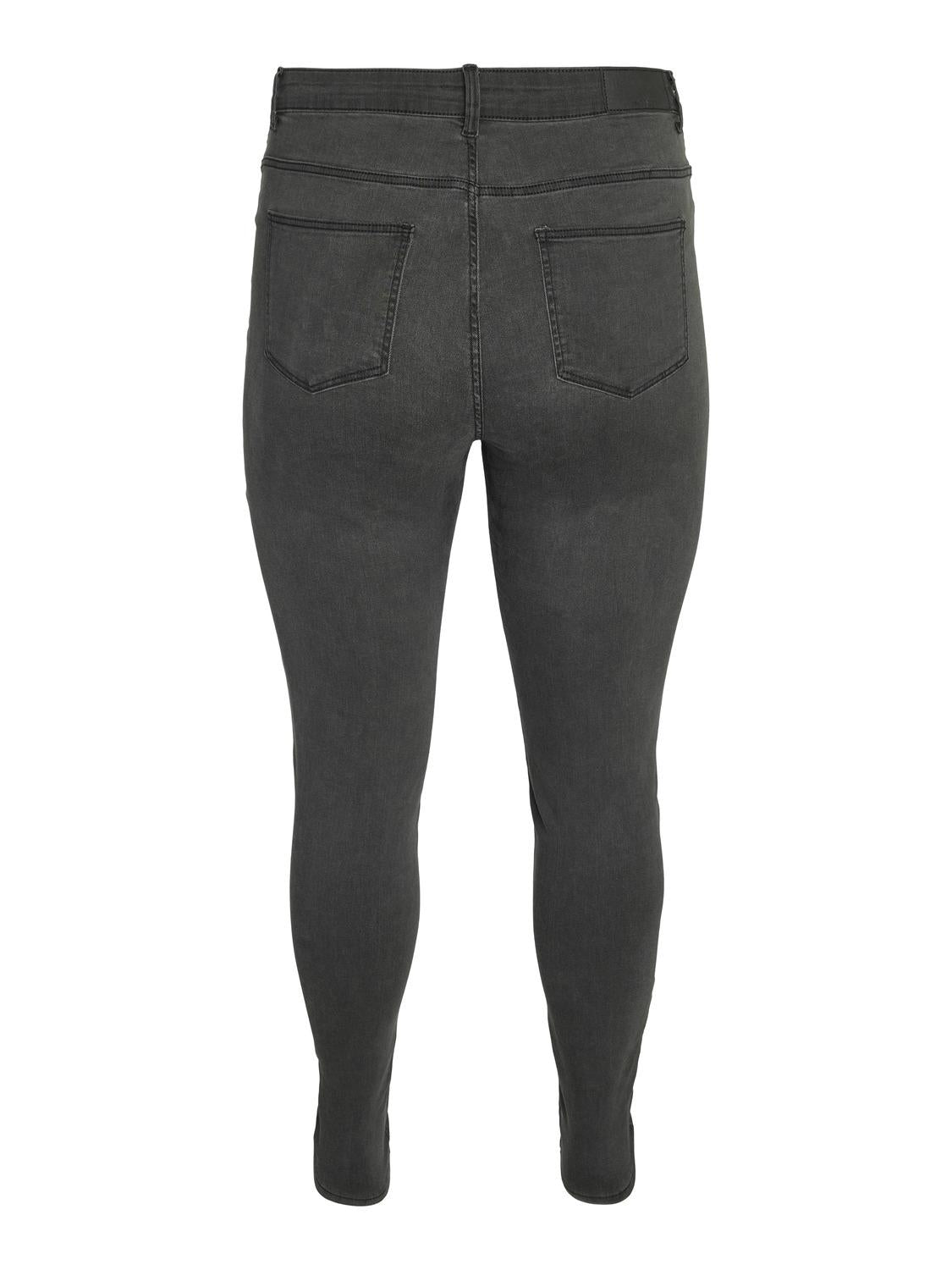 NMCALLIE HW JEANS CURVE -DARK GREY DENIM