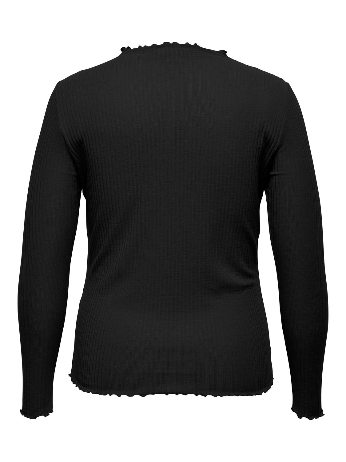 CARALLY LS HIGH NECK TOP