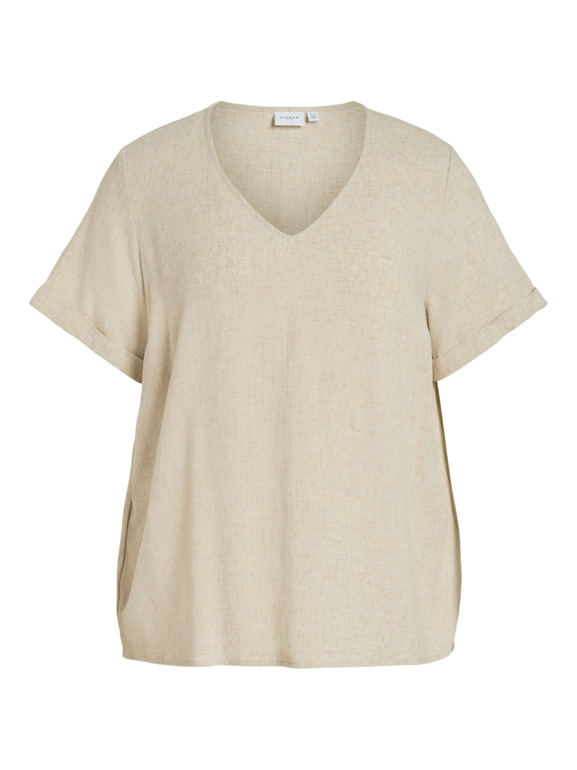 V-NECK SLIT SHIRT