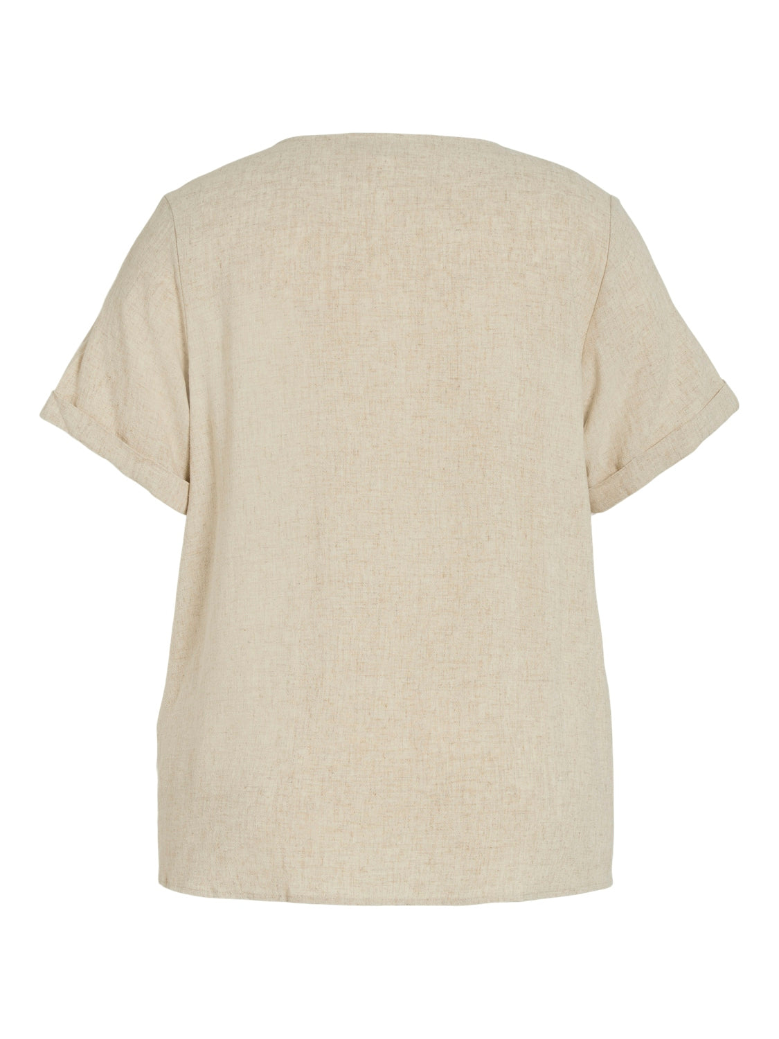 V-NECK SLIT SHIRT