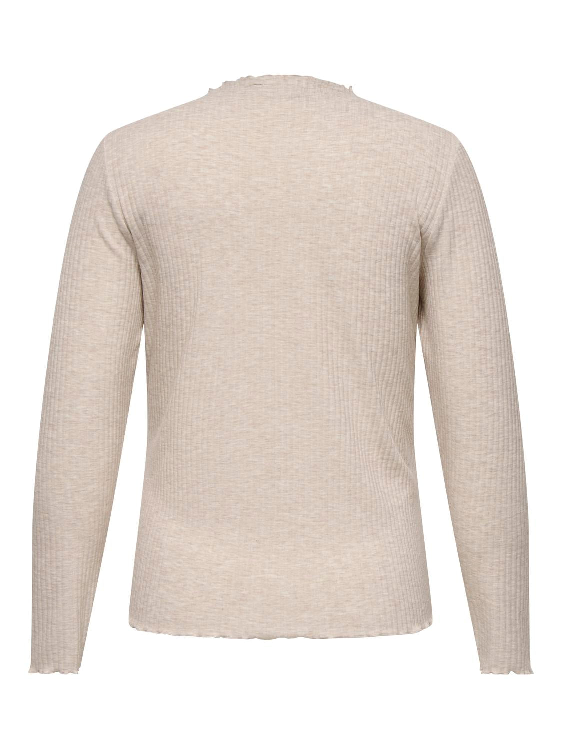 CARALLY LS HIGH NECK TOP