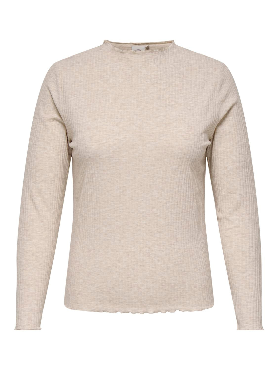 CARALLY LS HIGH NECK TOP