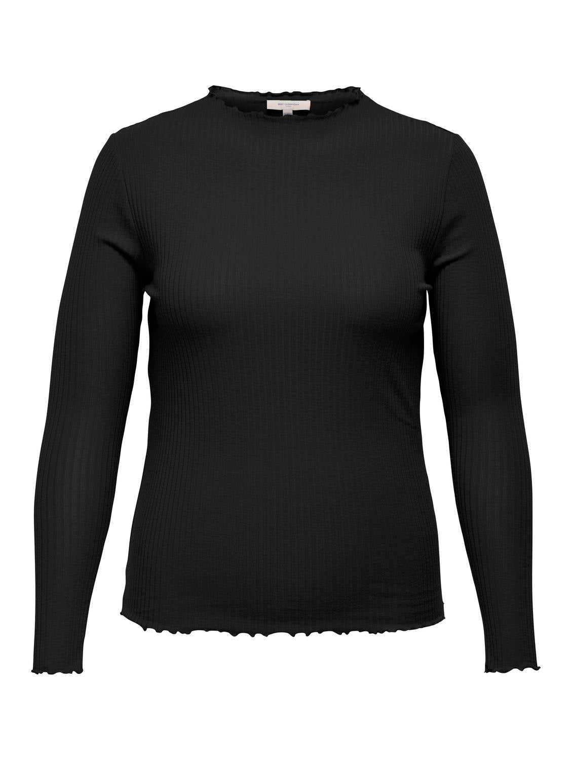 CARALLY LS HIGH NECK TOP